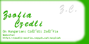 zsofia czedli business card